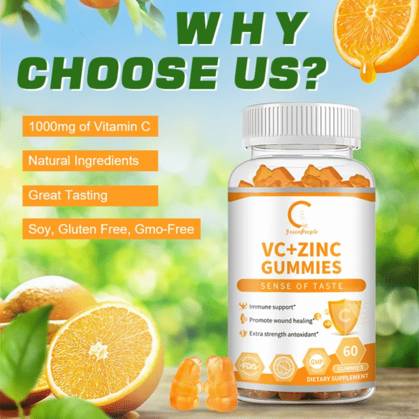Vitamin C Zinc Gummies Multivitamin Supplement